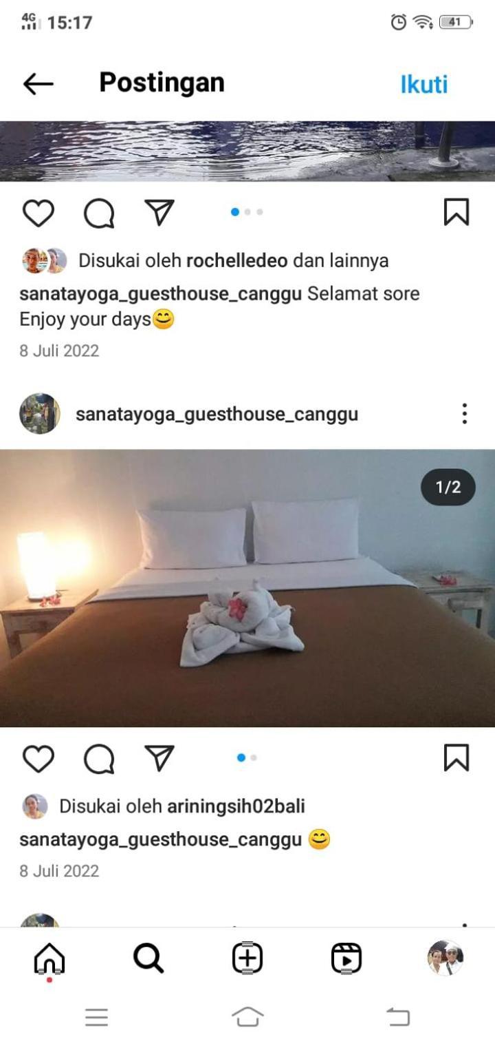 Sanata Yoga Guesthouse チャングー エクステリア 写真